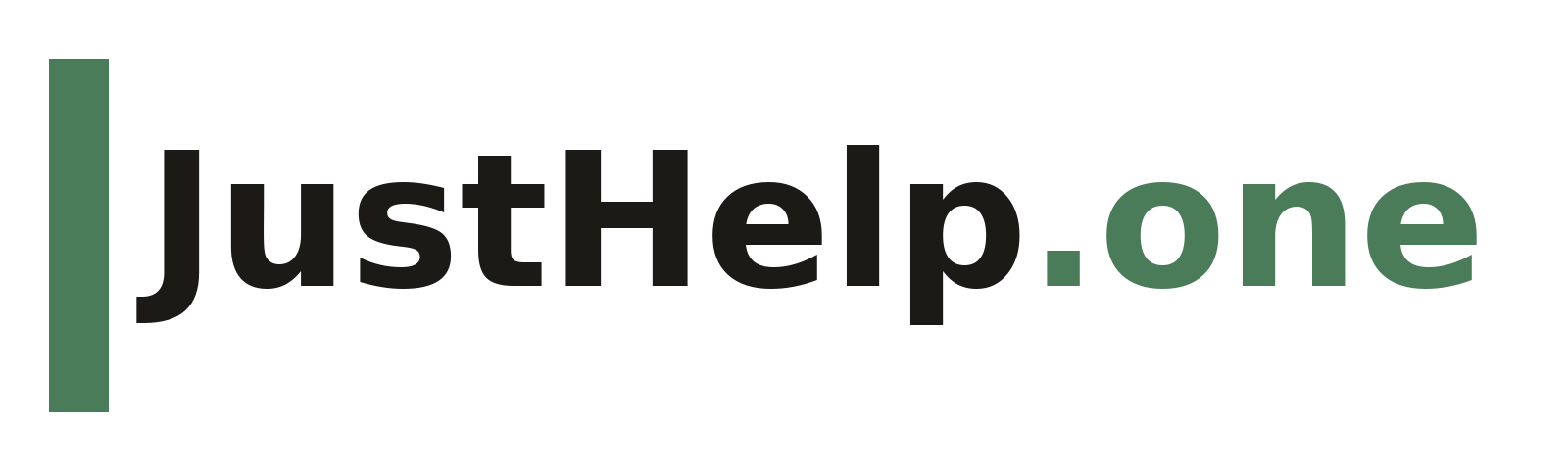 JustHelp.one Wordmark
